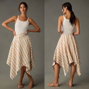 NWT Anthropologie Maeve Asymmetrical Midi Skirt - NWT